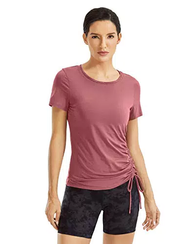 Yoga T-Shirt Damen - Leichtes Kurzarm Sportshirt - CRZ YOGA