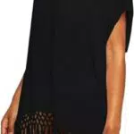 Strandkleid Damen Chiffon Bikini Cover Up mit Quasten - Strandponcho