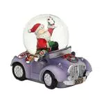 Dekohelden24 Kinder-Schneekugel mit Cars und Schneemann, Glas, 8 x 5,5 cm