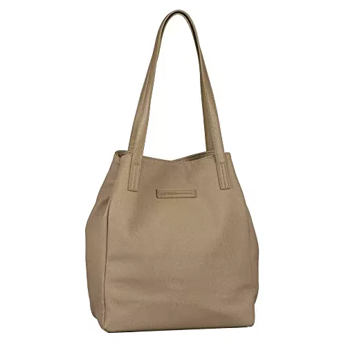 TOM TAILOR Damen Shopper ohne Reißverschluss - Denim ARONA Special - Sage