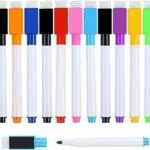 DERAYEE Whiteboard Marker - Magnetisch, Trocken Abwischbar, 11 Stück