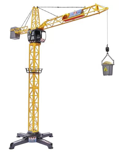 Dickie Toys Mega Kran - Kabelgesteuerter Kran, 1 Meter hoch
