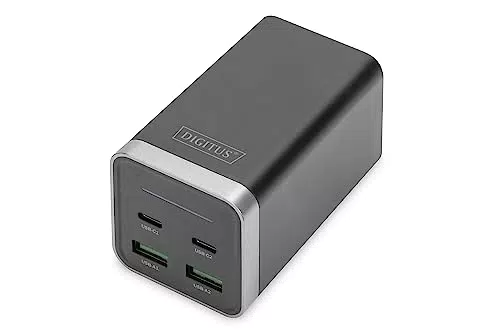 Digitus 4-Port GaN USB-Ladegerät mit 3000mA Ausgangsstrom