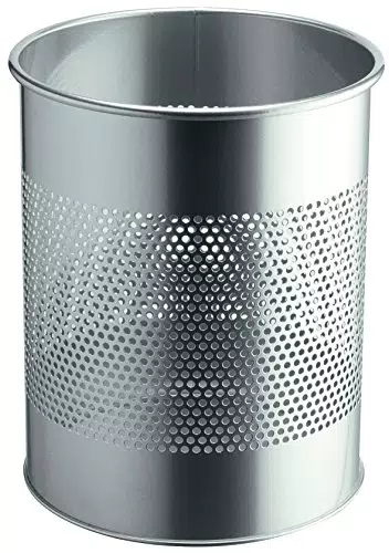 Durable Papierkorb Metall rund - Robuster Mülleimer 15 Liter