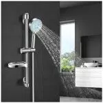 Duschset Duschstange mit 5 Strahlarten - Regendusche für Drinnen und Draußen