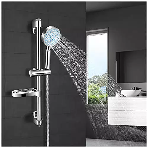Duschset Duschstange mit 5 Strahlarten - Regendusche für Drinnen und Draußen