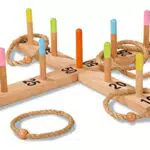 Eichhorn Outdoor Ringwurfspiel aus Kiefernholz - Spaß im Freien