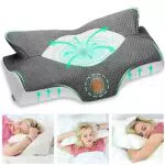 Elviros Orthopädisches Memory Foam Seitenschläferkissen für Nacken- und Schulterschmerzen
