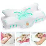Elviros Orthopädisches Memory Foam Seitenschläferkissen für Nacken- und Schulterschmerzen