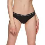 Emporio Armani Damen Iconisch Katoen Unterwäsche - Schwarz