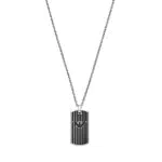 Emporio Armani Herren Halskette aus Edelstahl - Klassisches Silberdesign