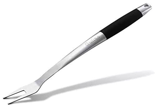 Grillgabel aus Edelstahl mit Soft-Touch-Griff für Gasgrill BBQ