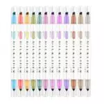 Textmarker Stifte mit Dual Tips - Pastellmarker für Schule und Büro