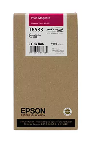 Patrone Epson T6533 da 200 ml, lebhaftes Magenta