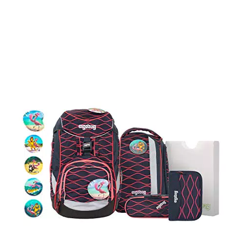 Ergobag Pack-Set Rucksack für Kinder - Coral Waves