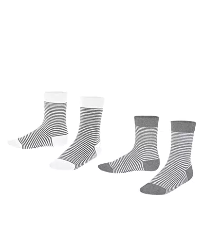 Esprit Kinder Socken Fine Stripe 2-Pack aus Baumwolle, gemustert - Größe 31-34