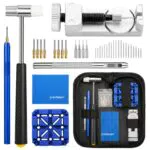 Eventronic Uhrenwerkzeug Set für Uhrenarmbänder Kürzen - Praktisches Werkzeug mit Organizer-Tasche