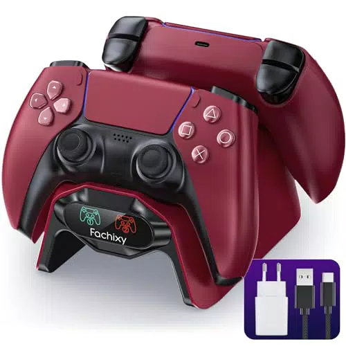 "PS5 Controller Ladestation mit Schnelllade-Funktion und LED-Anzeige"