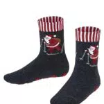 FALKE Unisex Kinder Hausschuhe Skiing Santa, Nachhaltige Baumwolle