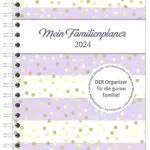 Familienplaner-Buch Pattern 2024: Familienkalender für das Jahr 2024