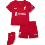 Liverpool FC Unisex Kit Saison 2022/23 Offizielles Heimtrikot Tough Rot/Weiß 24-36