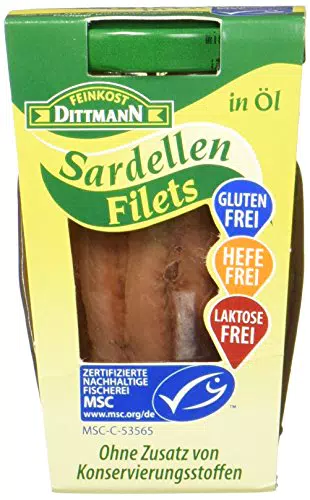 Dittmann Sardellen in Sonnenblumenöl - MSC zertifiziert