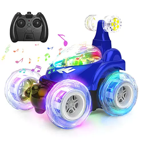 Ferngesteuertes Auto Spielzeug mit 360° Drehung und LED Lichtern - Geschenk für Kinder