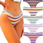 FINETOO Damen Baumwolle Brazilian Slip - Bequeme Unterwäsche für Frauen