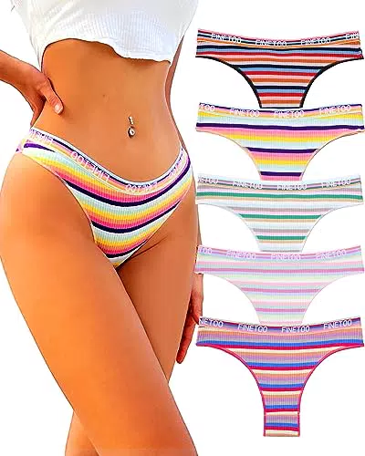 "FINETOO Damen Baumwolle Brazilian Slip - Bequeme Unterwäsche für Frauen"