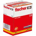 Fischer Spreizdübel für Beton und Naturstein - Befestigung von Bewegungsmeldern und Briefkästen - Modell S 8