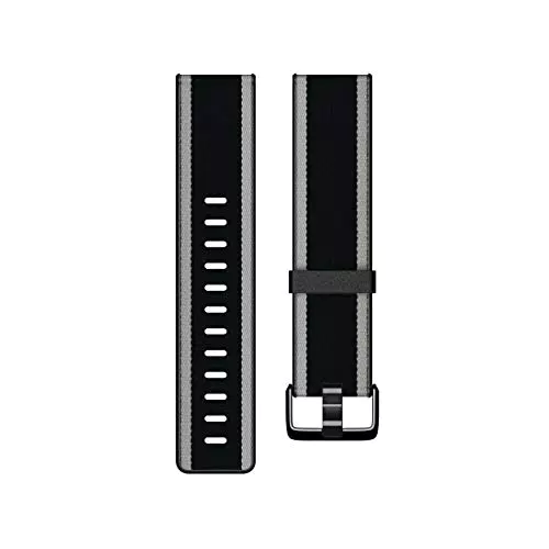 Fitbit Versa Lite Gewebe Hybrid Armband - Schwarz/Grau