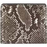 Fossil Damen Geldbörse - Bifold Logan geprägtes Leder in Python-Optik