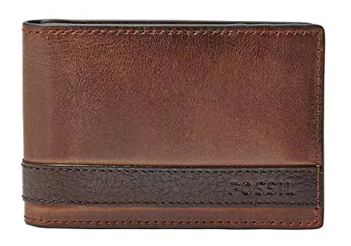 Fossil Herren Bifold Geldbörse - Quinn Brown