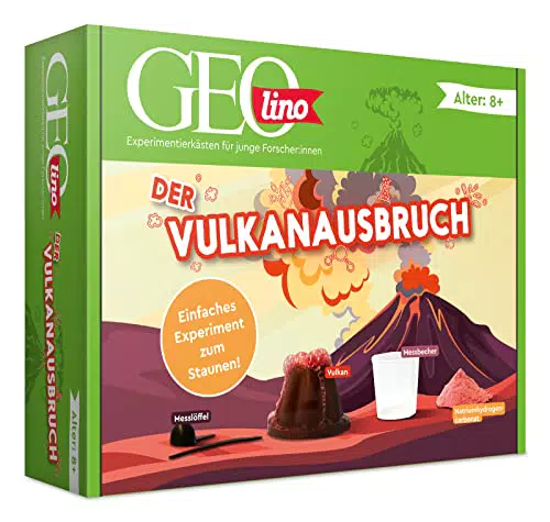 FRANZIS GEOlino Vulkanausbruch Experiment-Set für Kinder ab 8 Jahren