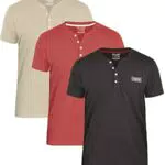FULL TIME SPORTS Herren Kurzarm Henley T-Shirts, Lässige Leichte Henley Tops Für Fitnessstudio
