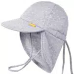 FURTALK Baby Kleinkind Sonnenhut UPF 50+ UV-Schutz Mädchen & Jungen Sommer Kappe Strand Mütze mit Verstellbarer Kinnriemen und Halsklappen