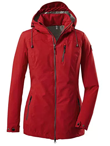 G.I.G.A. DX Damen Softshelljacke mit abnehmbarer Kapuze - Modernes Rot