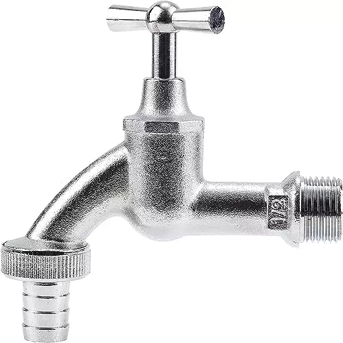 Gardena Wasserhahn mit Schlauchverschraubung für Innen & Außen, 21 mm Gewinde, für 13 mm Schlauch.