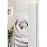 Schiebegardine Flächenvorhang in Wildseide Optik - Voile Paneel 245x45, Rose