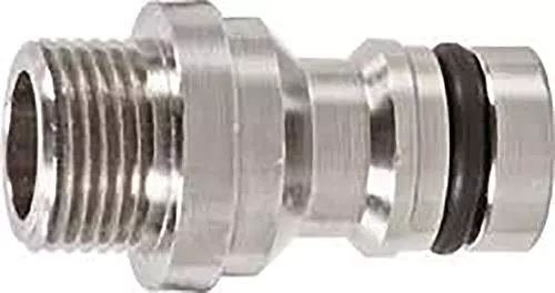 GEKA 710AXSB Gerätestecker Stecksystem G 1/2 Zoll - Silber
