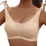 Brandname Damen Komfort BH Ohne Bügel Push-Up Bralette Spitzen Bustier