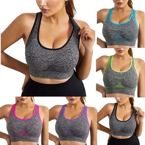 Sport BH Damen ohne Bügel | Gepolstert & Atmungsaktiv | Ideal für Fitness & Yoga