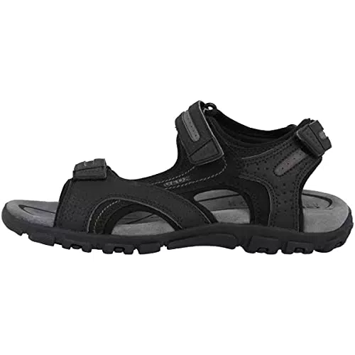 Geox Herren Sandalen Strada D - Schwarz