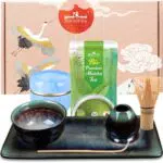Matcha Teeset von Goodwei für die japanische Teezeremonie mit Teetablett und Teedose