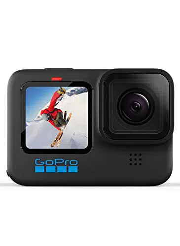 GoPro HERO10 Black Action Kamera mit Front-LCD und Touch-Display, 5.3K60 Ultra HD Video, 23MP Fotos, 1080p Live-Streaming, Webcam, Stabilisierung.