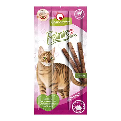 GranataPet FeiniSticks Hühnchen - Leckere Belohnung für Katzen ohne Getreide & Zuckerzusätze