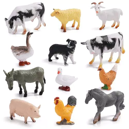 Bauernhof Tierfiguren Spielzeug - Tier Themed Party Supplies für Ostereierfüller