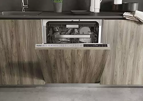 Haier Geschirrspüler Serie 6 XIB 5C1S3FS vollintegriert / 15 Maßgedecke / 60 cm / Inverter-Motor / Energieklasse B / Dampffunktion / Smart Home Wi-Fi