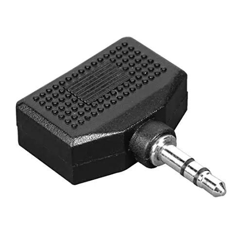Hama Audio-Adapter für Kopfhörer, 3,5mm Klinkenstecker auf 2 x 3,5mm Klinkenkupplung
