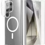 Samsung Galaxy S24 Ultra Handyhülle mit MagSafe Kompatibilität und Schutzfolie
